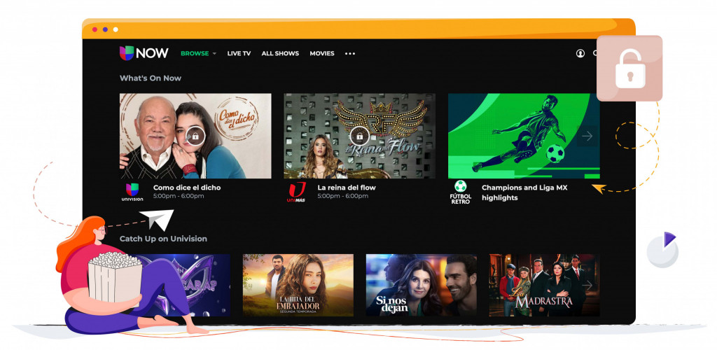 Univision Now streaming de contenidos de entretenimiento 