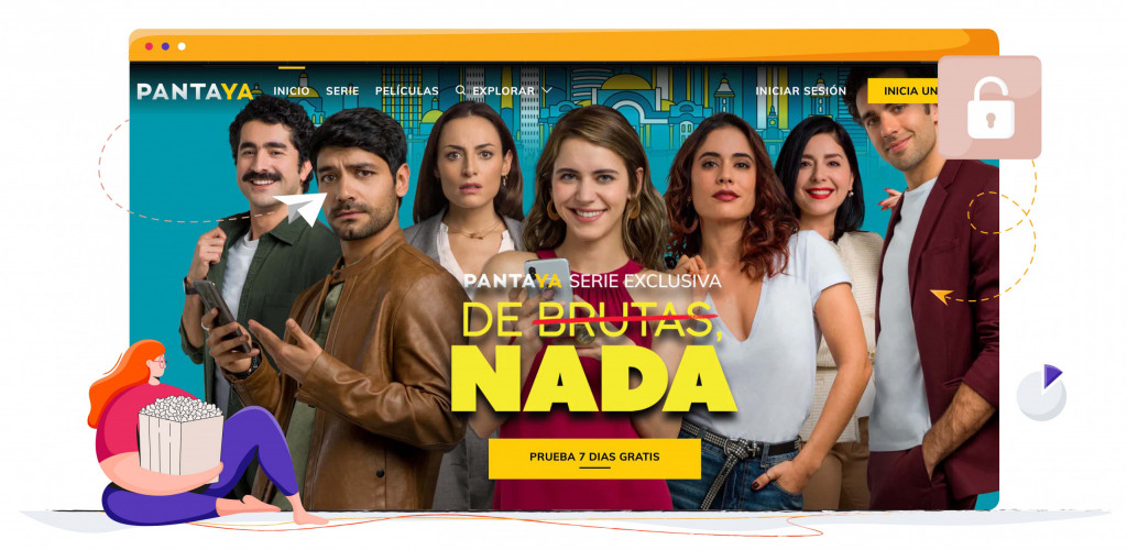 Películas y series de televisión en streaming en Pantaya