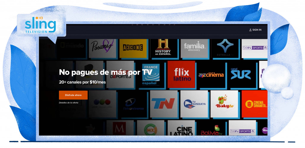 Sling TV, uno de los primeros servicios de streaming de TV en vivo