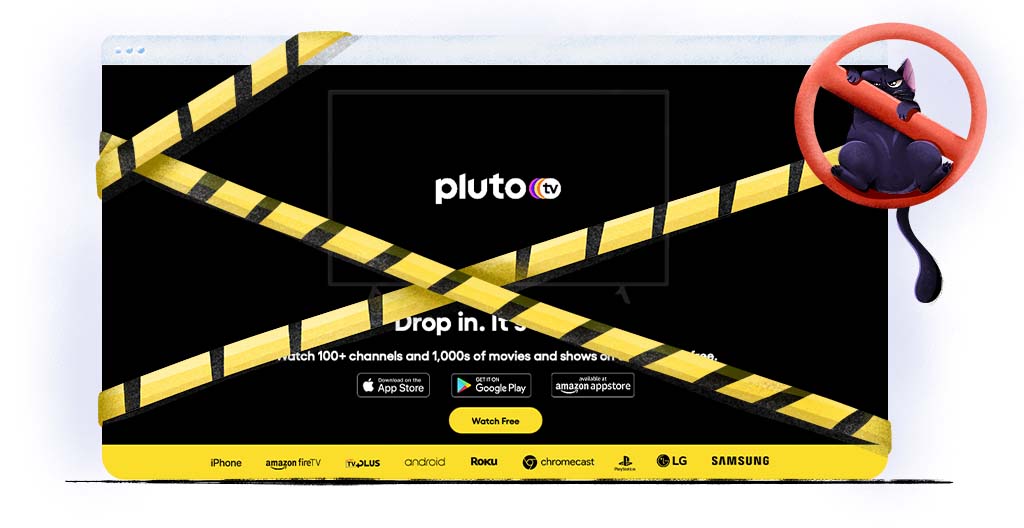 Pluto TV is in Nederland niet beschikbaar