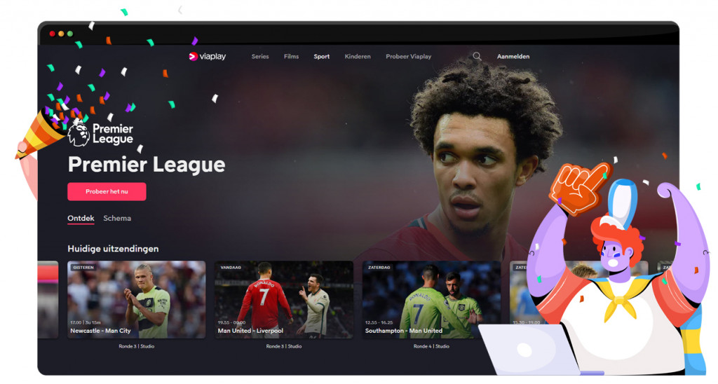 Premier League streamen op Viaplay