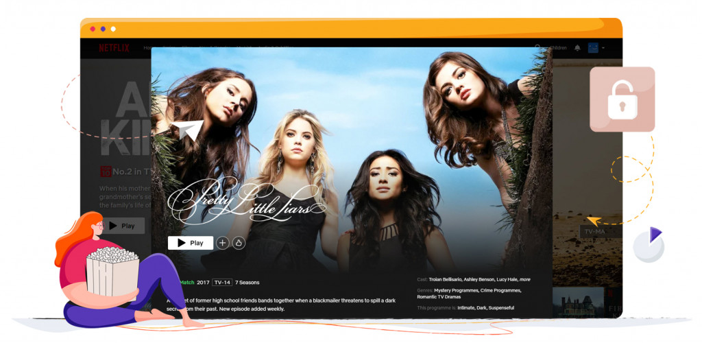 Pretty Little Liars streaming op Britse Netflix