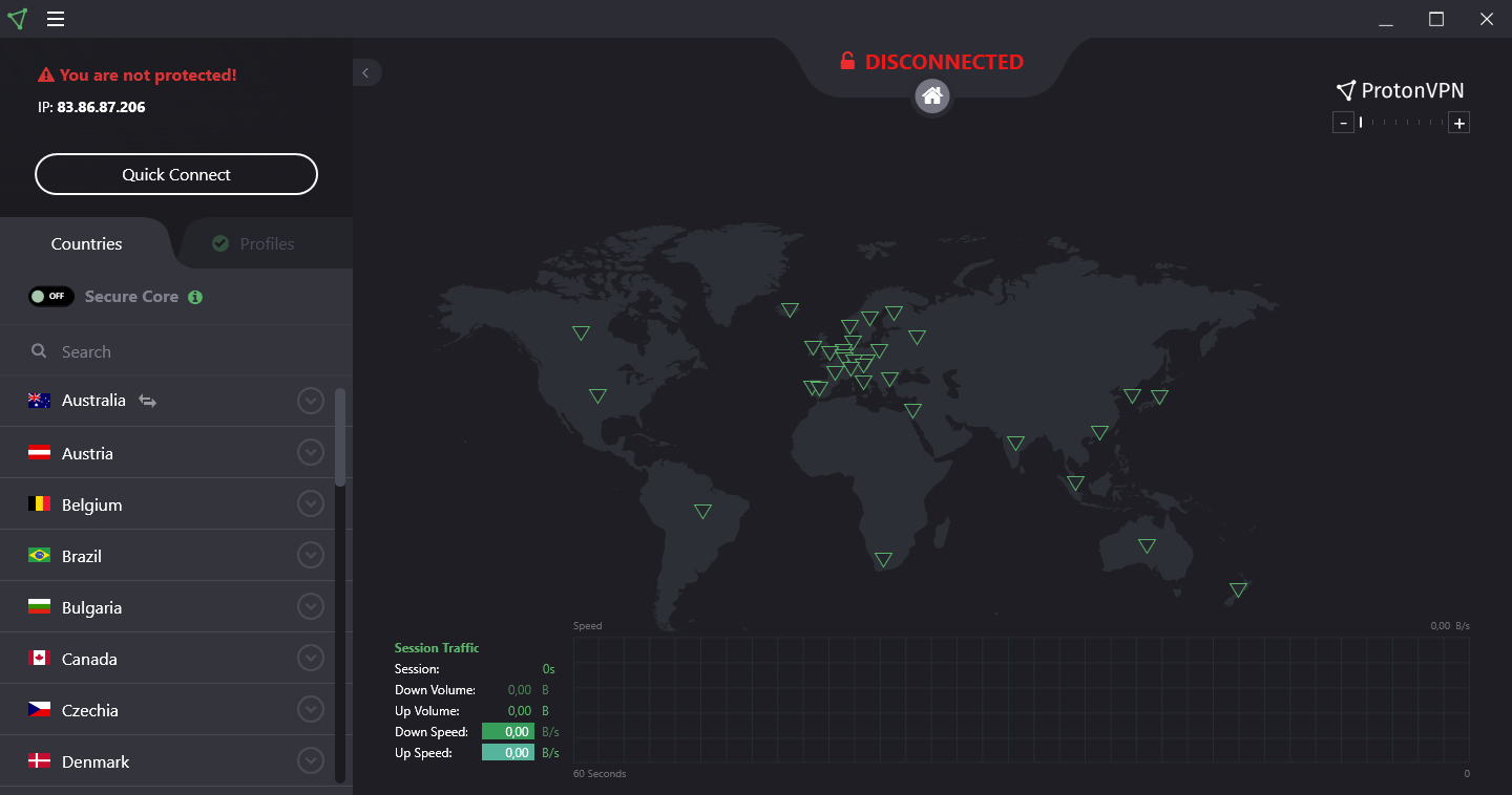 Windows app ProtonVPN