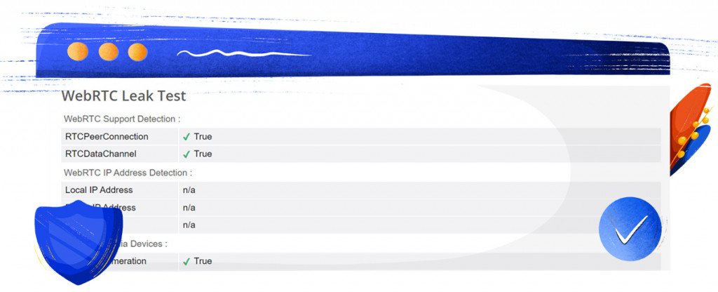 PureVPN WebRTC leak test