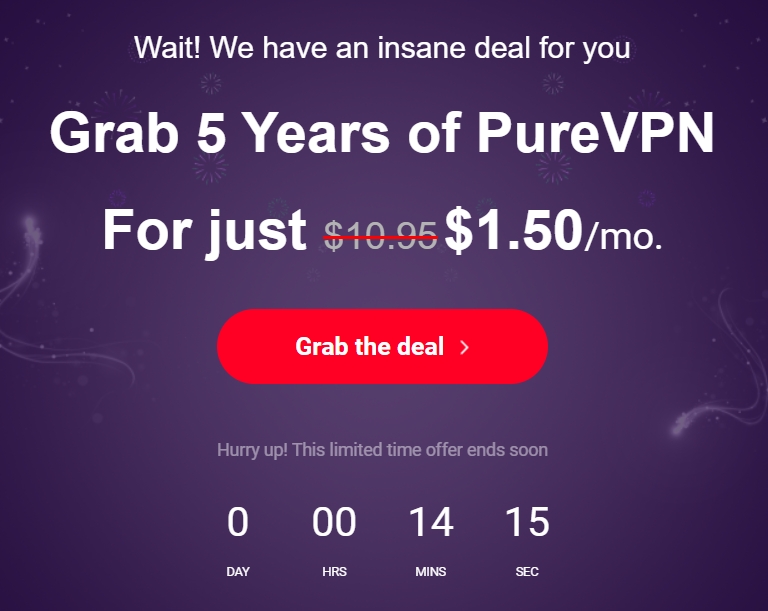 PureVPN 5-year plan