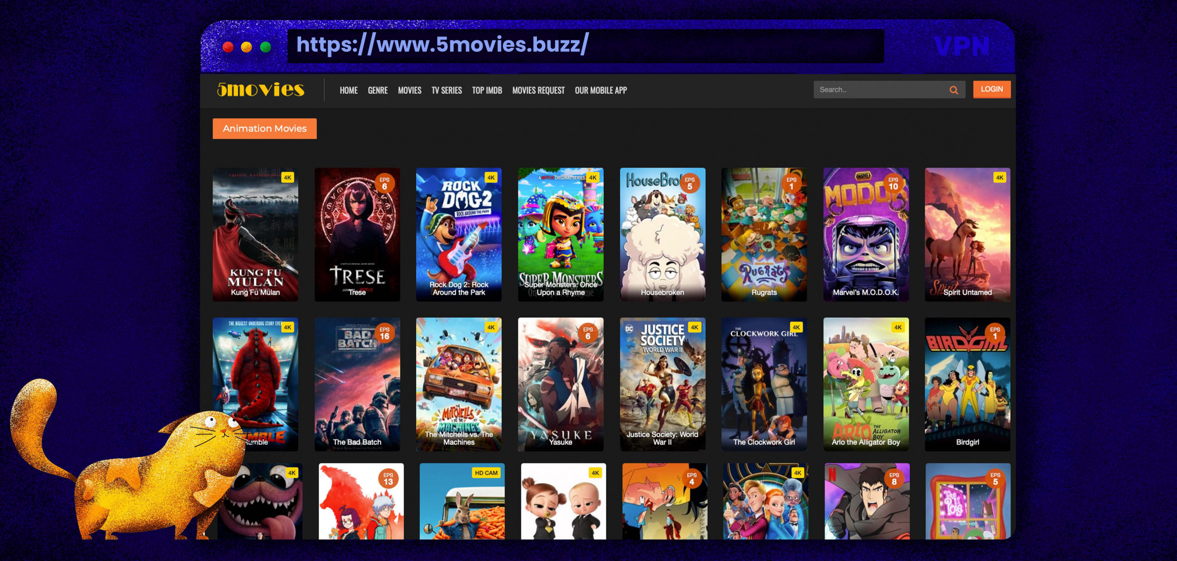 Nutzen Sie 5Movies als Putlocker-Alternative zum Streamen von Filmen und TV-Sendungen