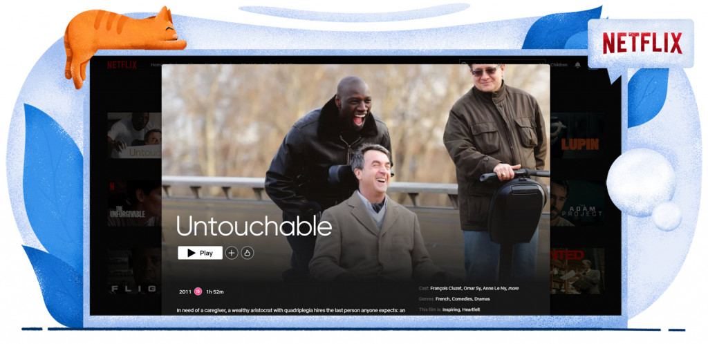 The Intouchables streaming op Netflix in het Verenigd Koninkrijk