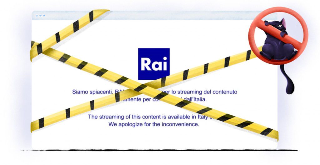 RAI bloccata fuori dall'Italia