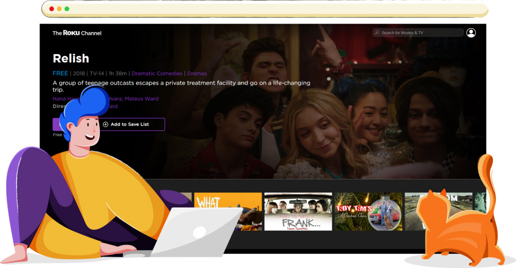 Relish gratis streamen op The Roku Channel