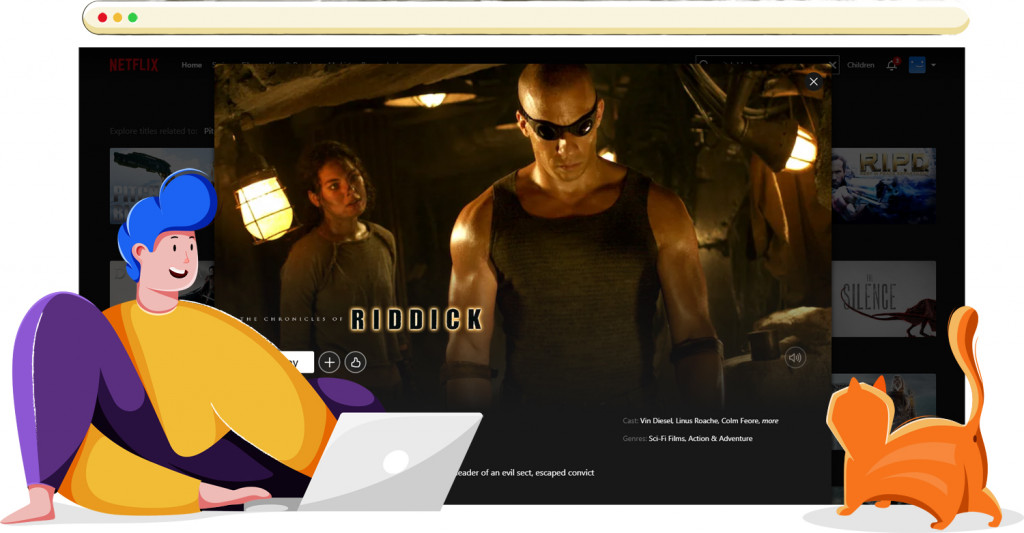 The Chronicles of Riddick streamen op Netflix in de VS