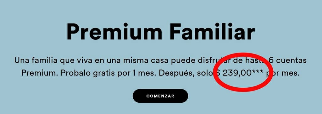 Sottoscrizione a lungo termine a Premium Family