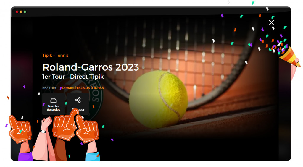 Roland-Garros 2023 live en gratis streaming op RTBF Auvio in België