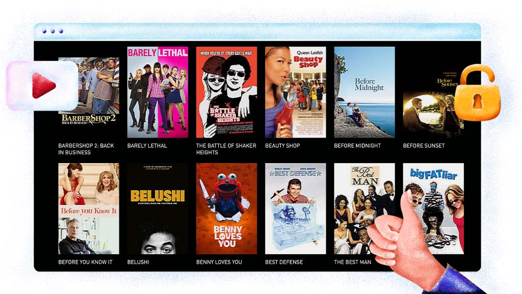 Showtime streaming filmów komediowych