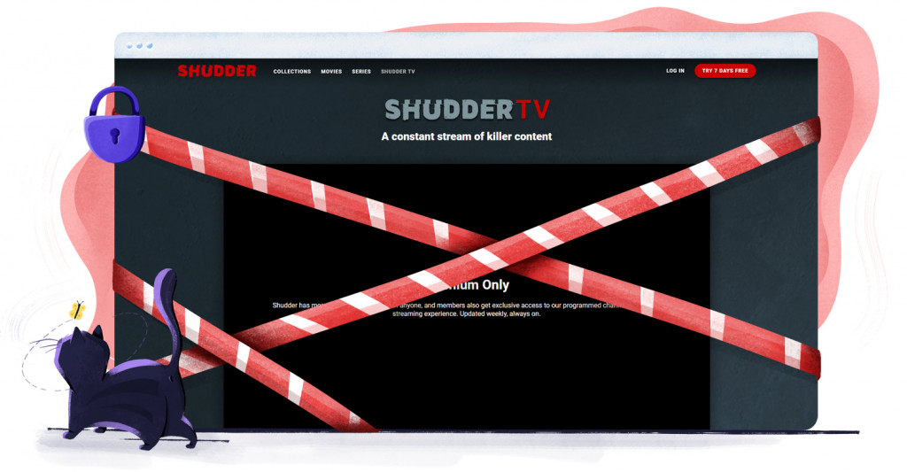 Shudder niet beschikbaar in Nederland