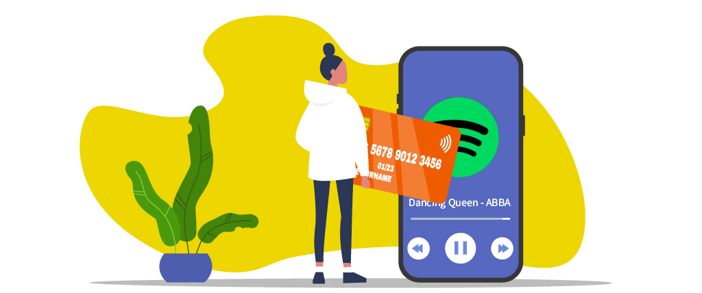 You can only pay for Spotify using local payment methods