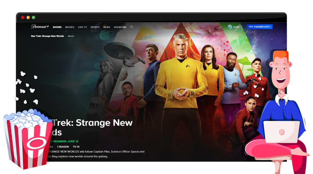 Star Trek: Strange New Worlds seizoen 2 streaming op Paramount Plus in de VS