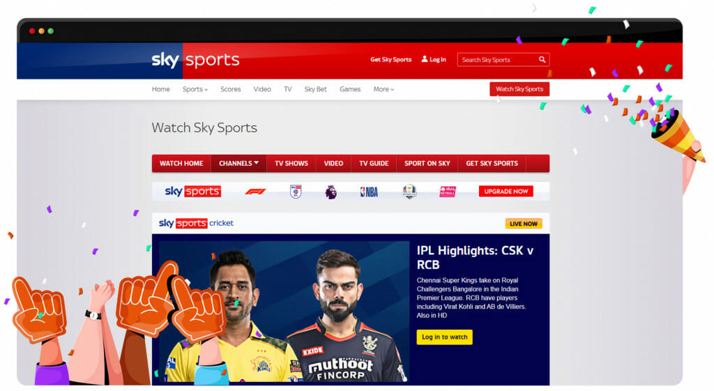 Indian Premier League streaming on Sky Sport
