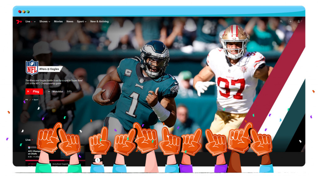 The NFL streaming for free on 7Plus in Australia