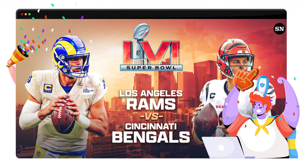 Super Bowl LVI Los Angeles Rams vs Cincinnati Bengals