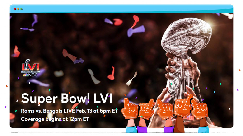 Super Bowl LVI streaming op Peacock TV