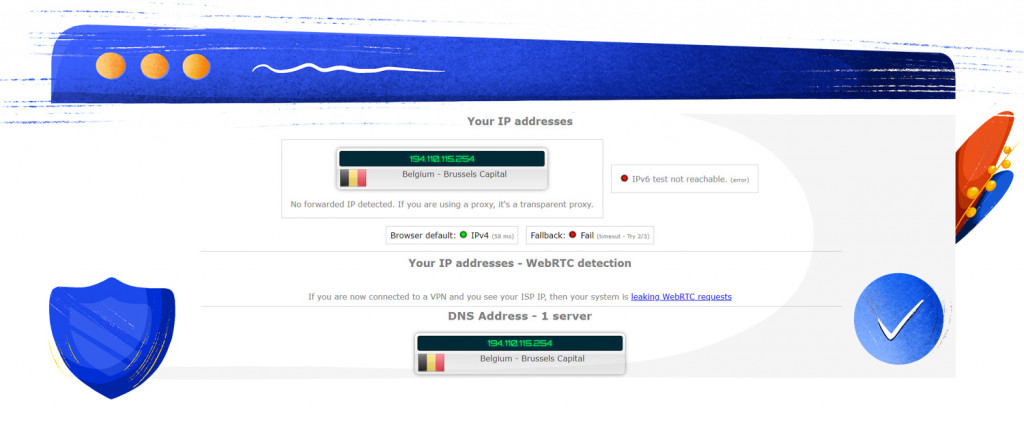 Test de fuite IP de Surfshark