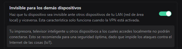 Surfshark invisible para los dispositivos