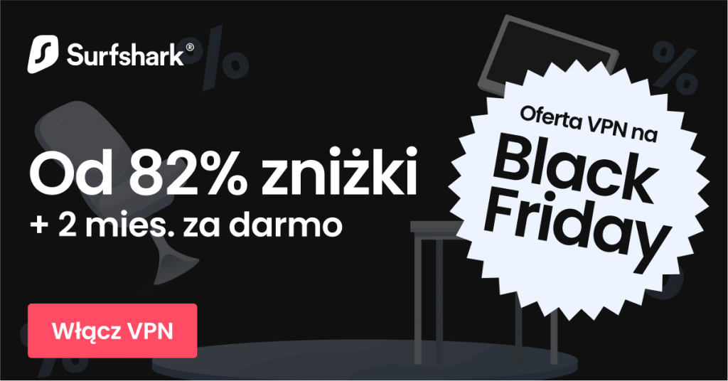 Oferta na Black Friday z Surfshark 2022