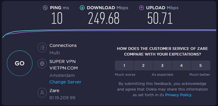 Surfshark speedtest fastest server connection