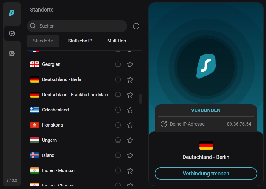 Surfshark-Erweiterung für Google Chrome