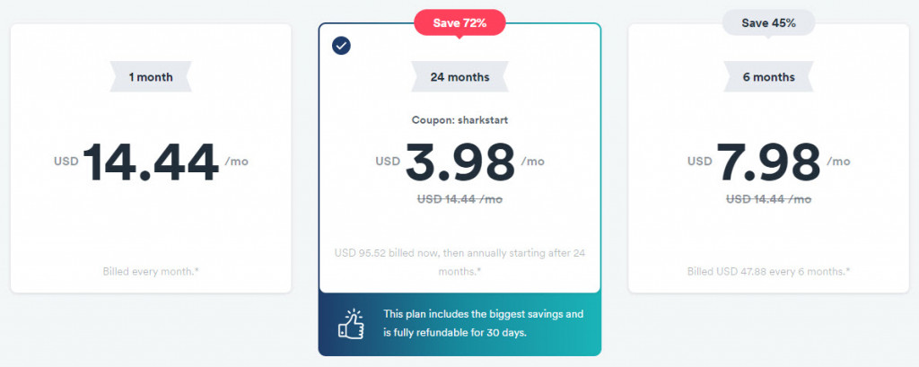 Surfshark One Suite subscription plans and prices