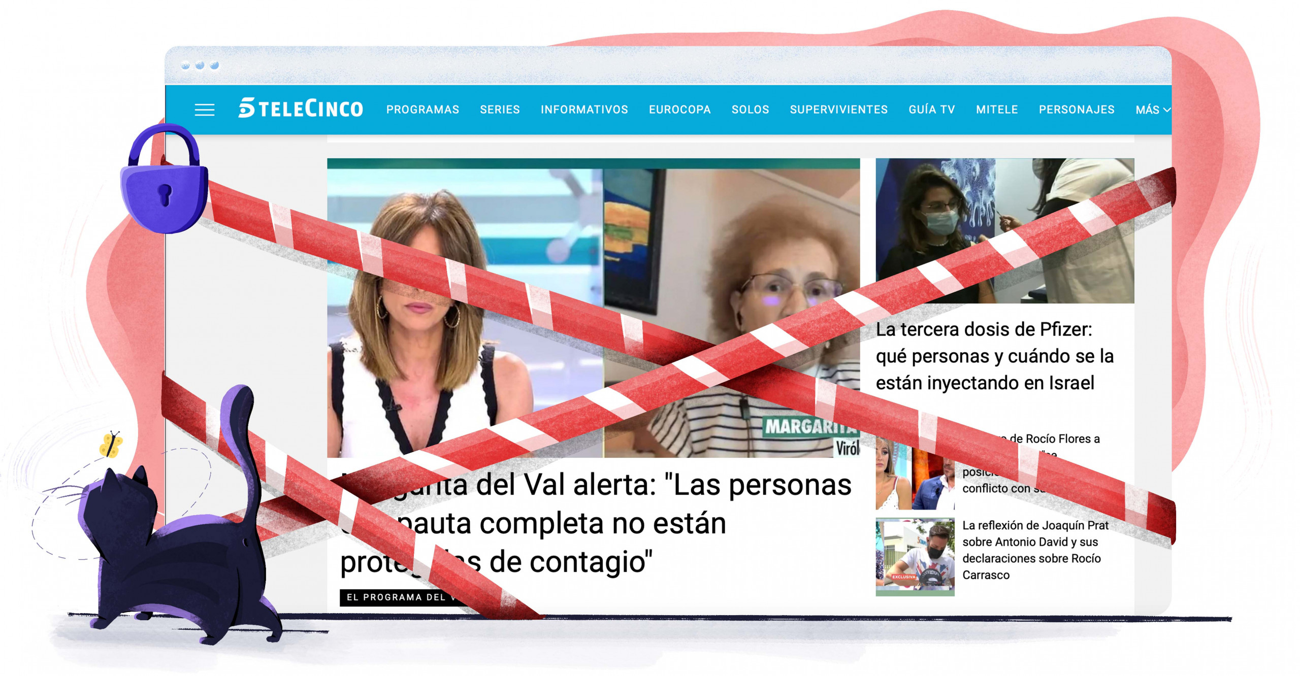 Telecinco no está disponible en todas partes