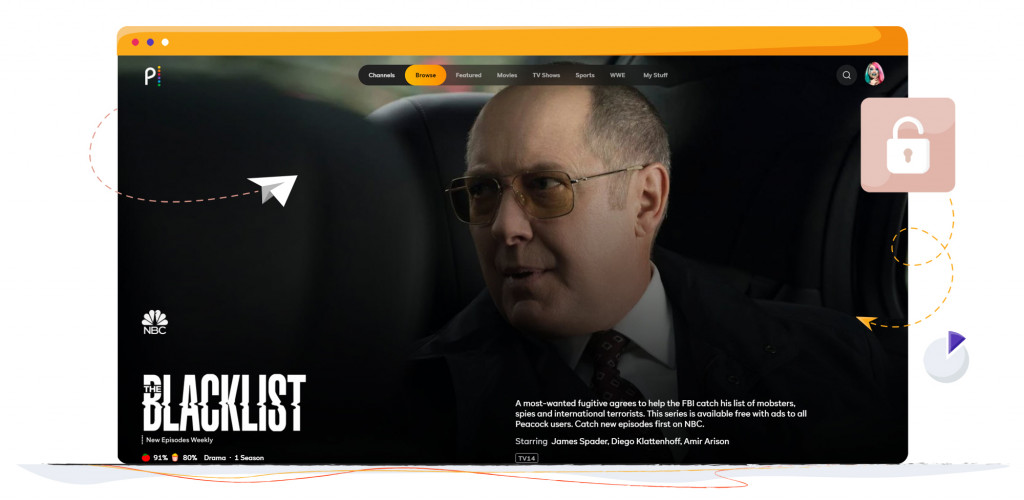 The Blacklist streaming op Peacock TV