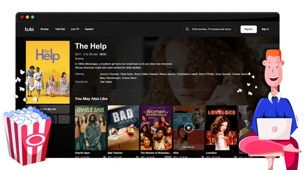 The Help gratis streaming op Tubi in de VS