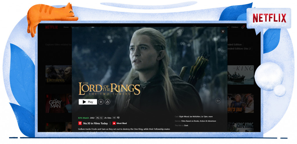 The Lord of The Rings: The Two Towers streamen op Amerikaanse Netflix