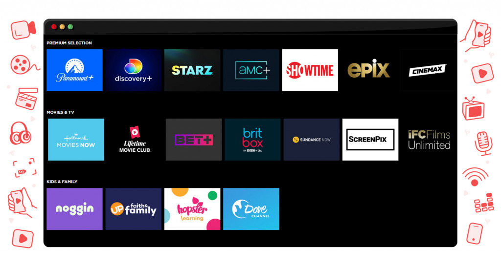 Premium addons op het Roku Channel