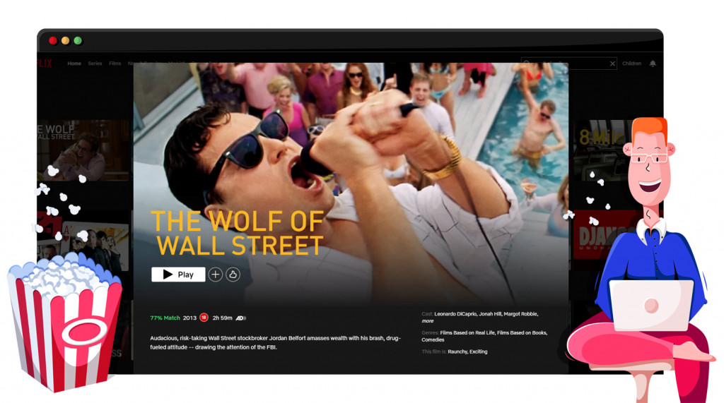 The Wolf of Wall Street streaming op Netflix in het VK