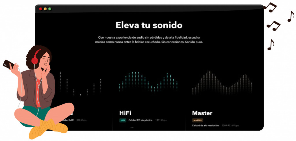 Tidal opciones de suscripción