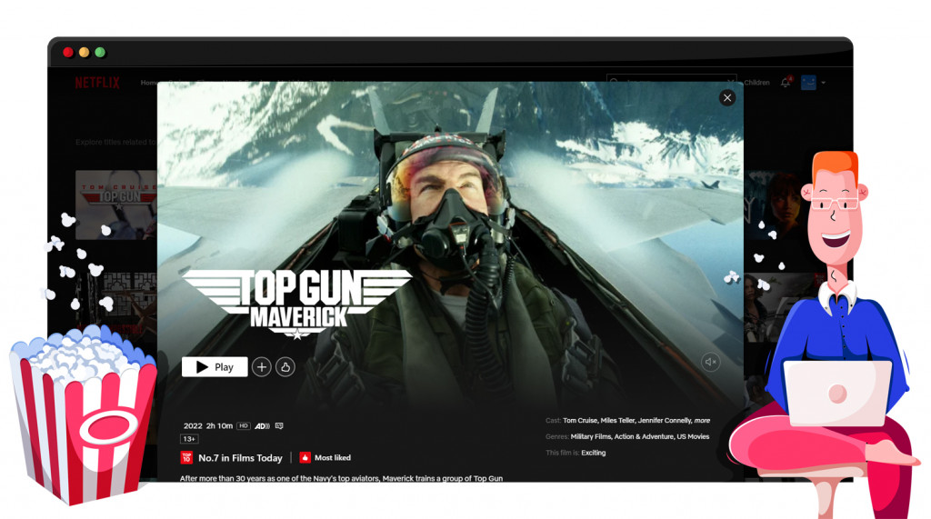 Top Gun: Maverick streaming op Netflix in Japan