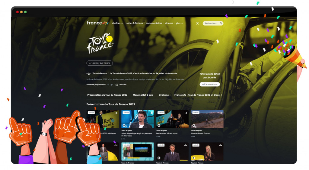 Tour de France streaming on France TV live and free