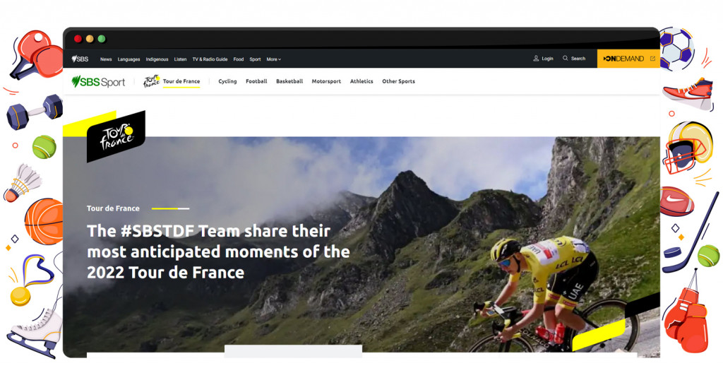 Tour de France streaming on SBS in Australia live and free
