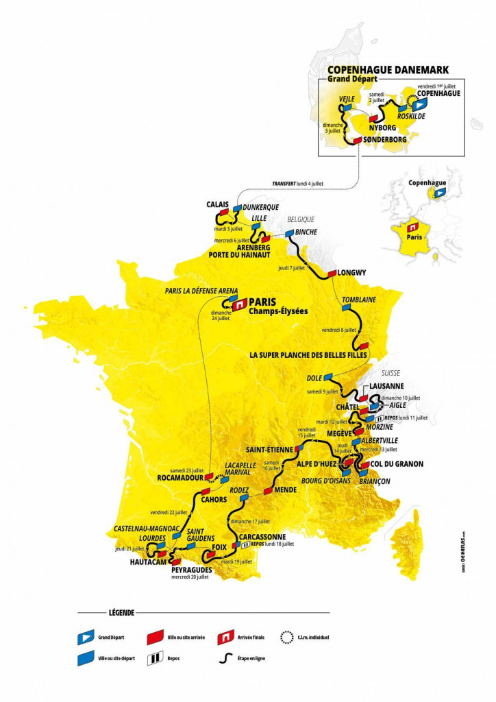 Tour de France 2022 routes