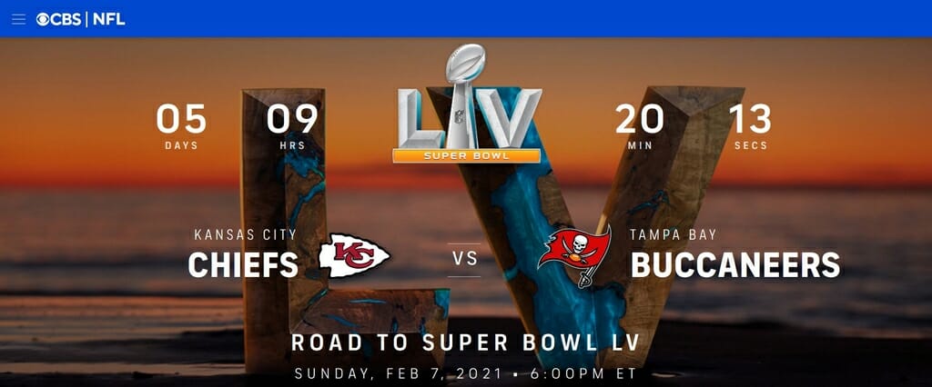 Super Bowl en CBS Sports