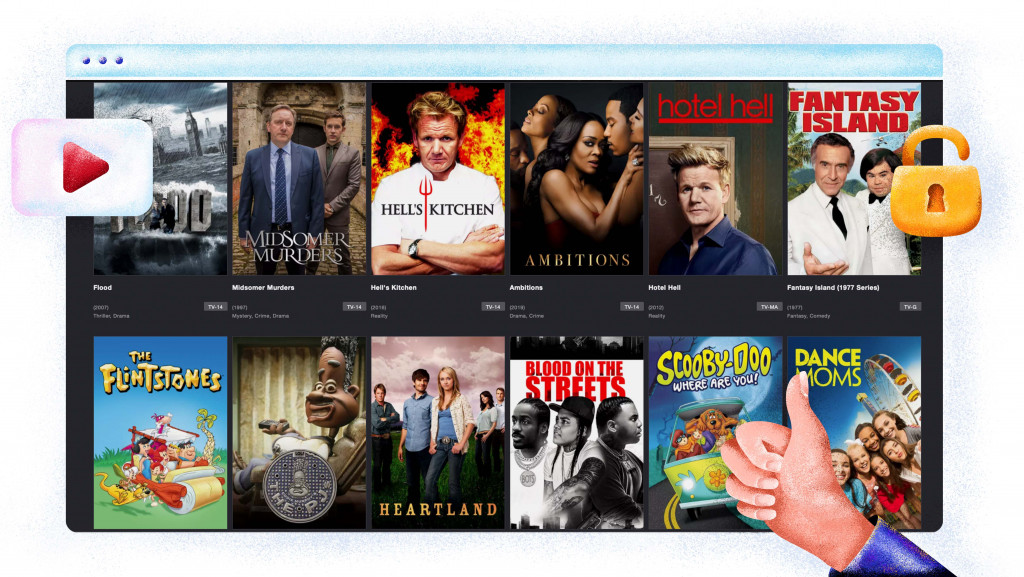 Series and shows streaming on Tubi TV
