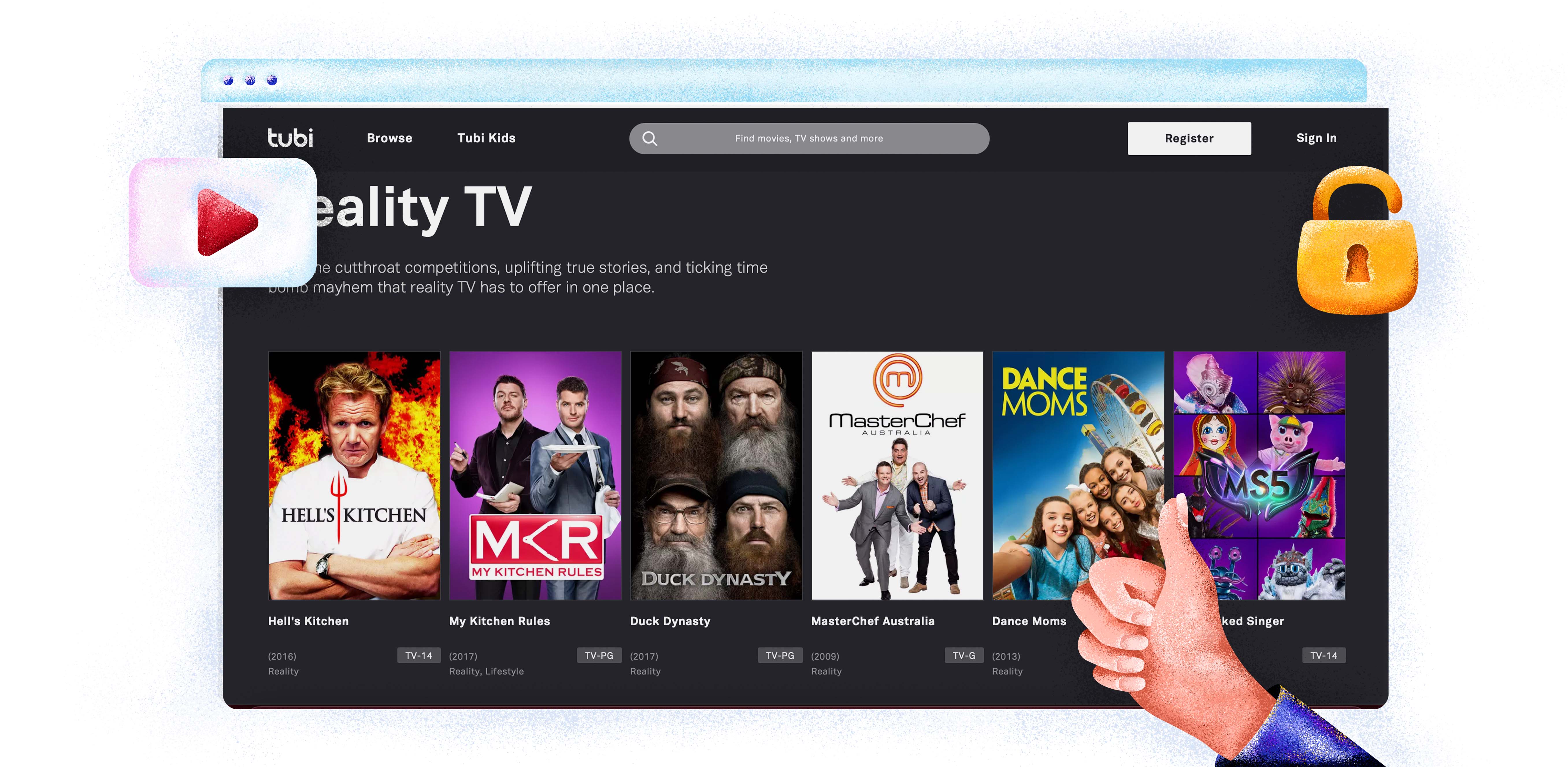 Tubi TV nézése Magyarországról a NordVPN segítségével