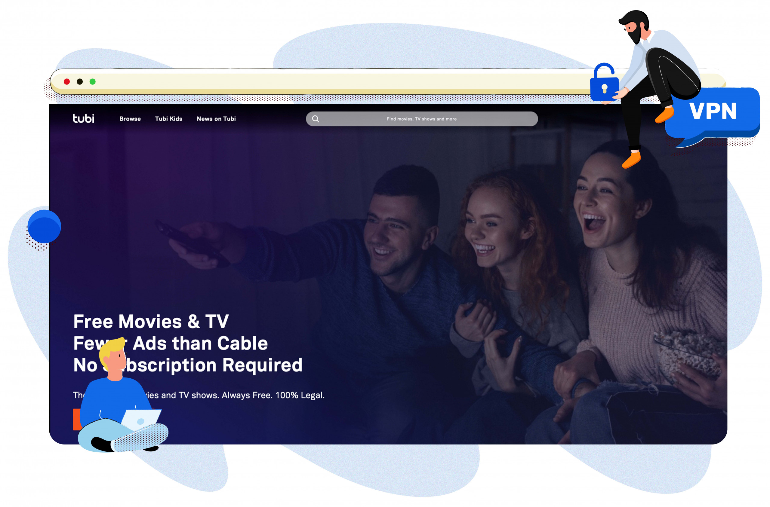 Tubi TV streaming premium content for free