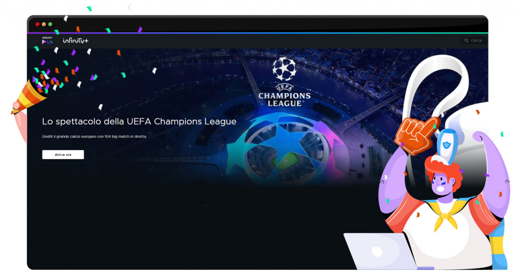 UEFA Champions League 2021/2022 in streaming su MediaPlay