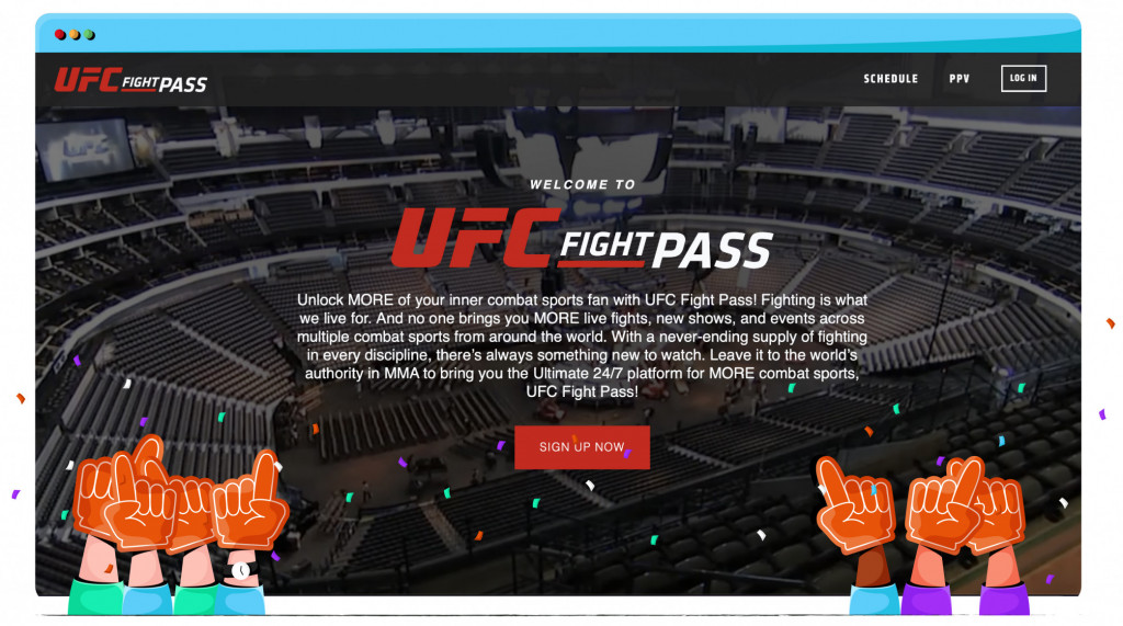 UFC Fight Pass permet d'accéder au visionnage de l'UFC