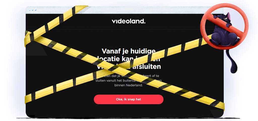 Videoland is in het buitenland onbeschikbaar