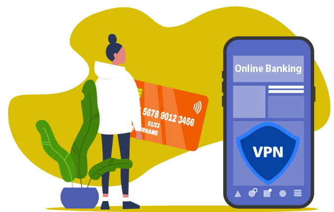 Bir VPN, çevrimiçi banka havalelerinin güvenliğini sağlamaya yardımcı olur