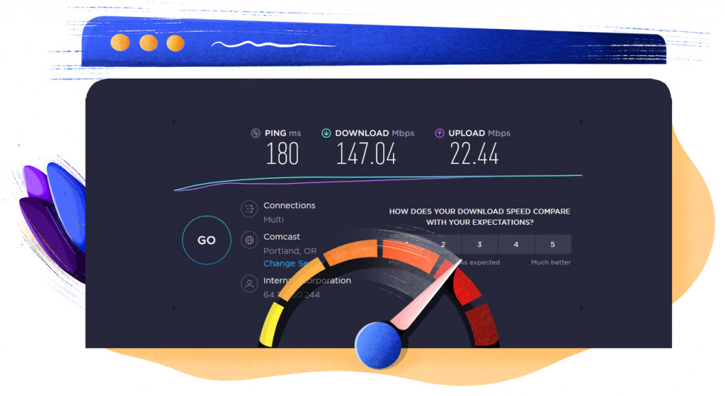 VPN Nederland Portland server snelheidtest